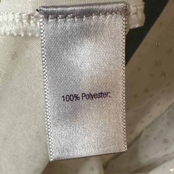 Jennifer Lopez Cream Blouse With Gold Dots Size Large - Picture 5 of 5